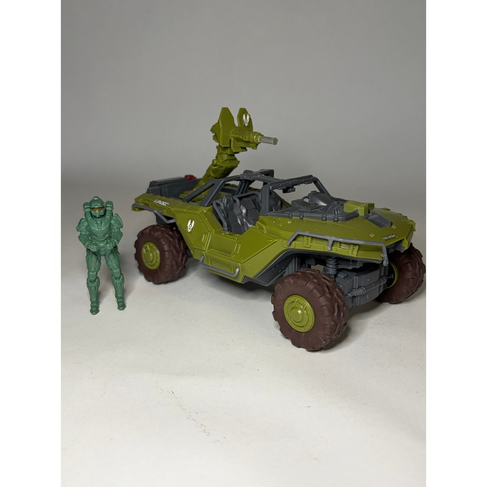 Halo UNSC Warthog M12 LRV Vehicle Figure Toy Military Truck FLAW READ